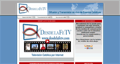 Desktop Screenshot of desdelafetv.com