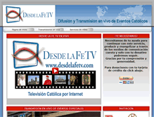 Tablet Screenshot of desdelafetv.com